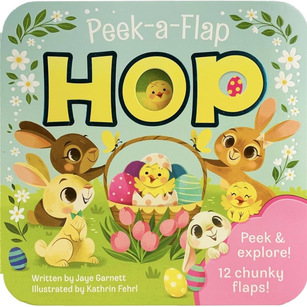 Peek-a-Flap Hop Children's Book